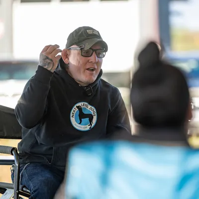 Jay Jack teaching at a Next Level Dogs workshop